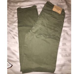Abercrombie olive green slim pants